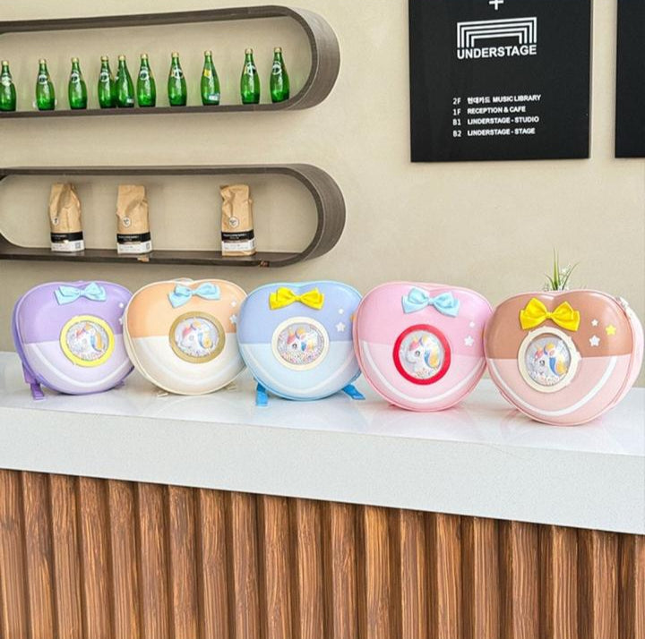 3D Unicorn Bow Heart Shape Bags