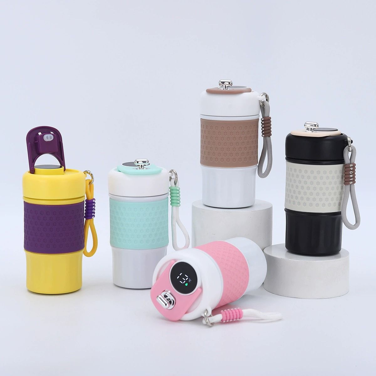 Smart Temperature Display Coffee Thermos 450Ml ( 385-1 )