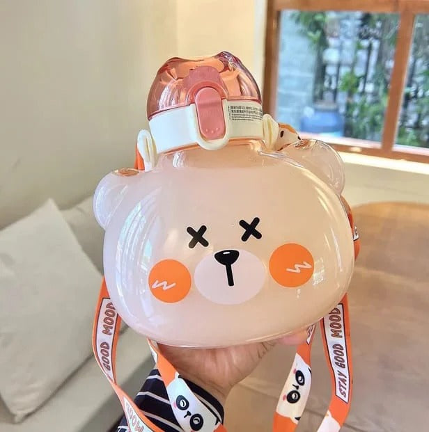 3D Bubbly Bear Sling Sipper