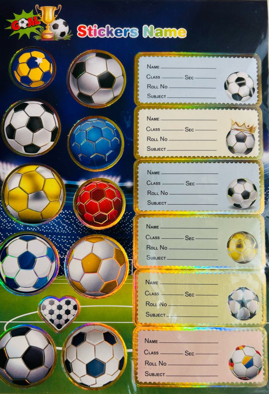 Generic Name Label Sticker (Pack Of 05 Sheet)