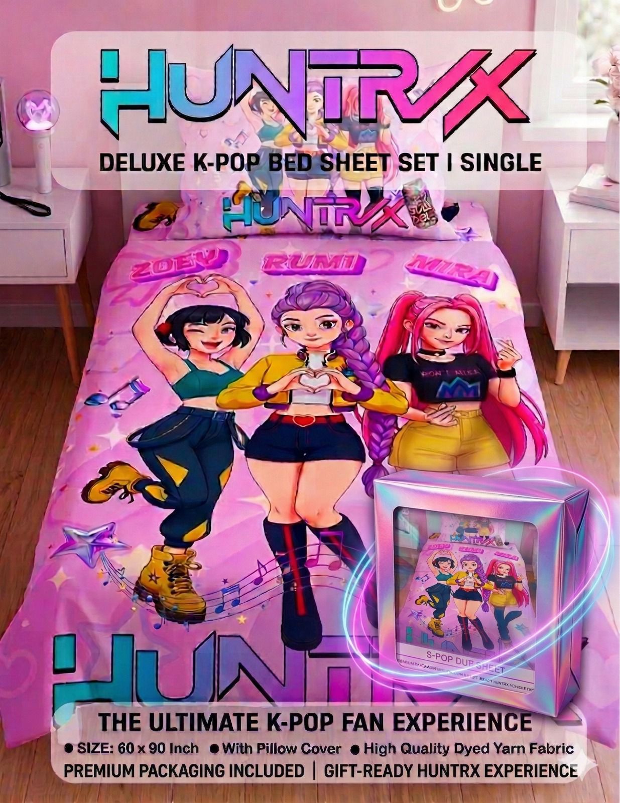 K Pop Bed Sheet