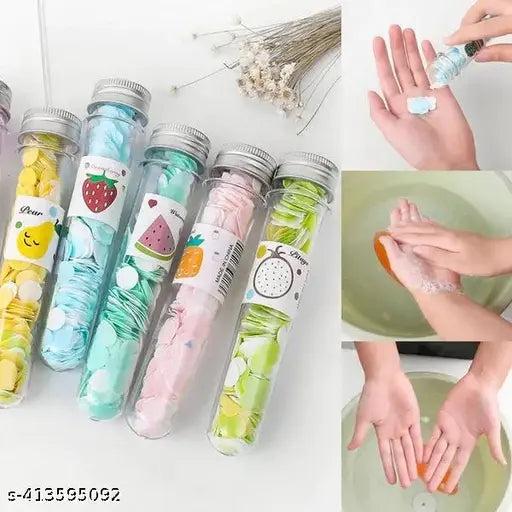Travel Soft Paper Soap Flower Design Tube Shape Bottle