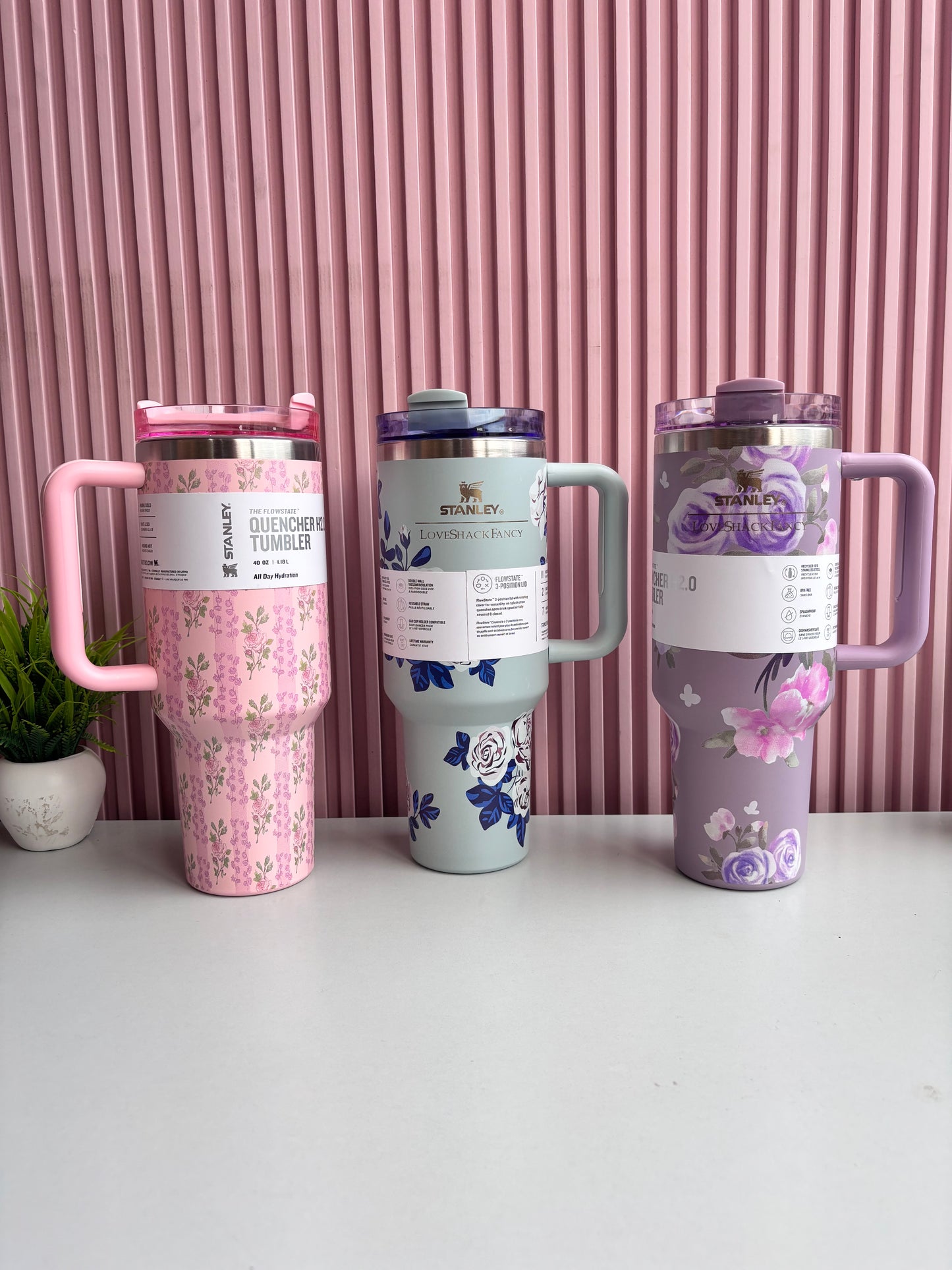 Floral Stanley Quencher H2.0 Tumbler