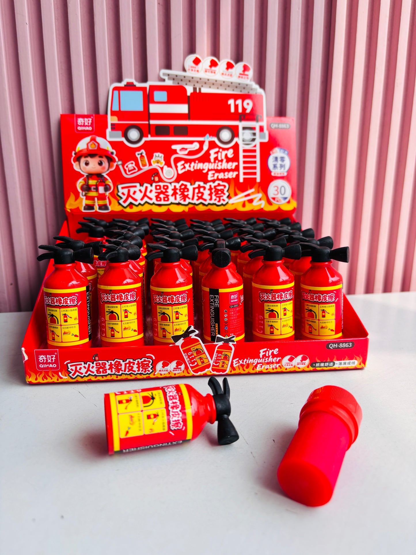 Fire Extinguisher Shape Eraser