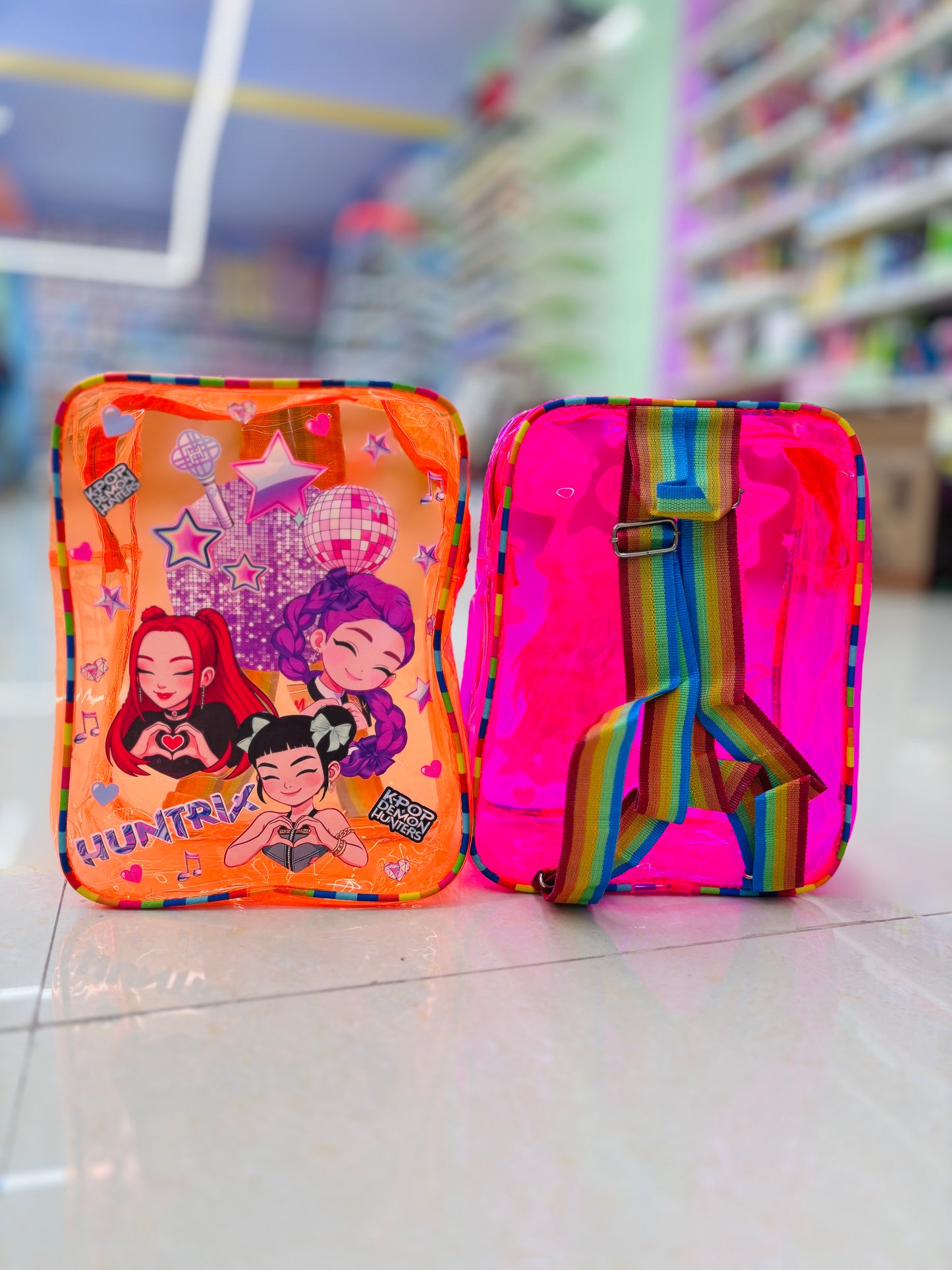 Neon Transparent Backpack