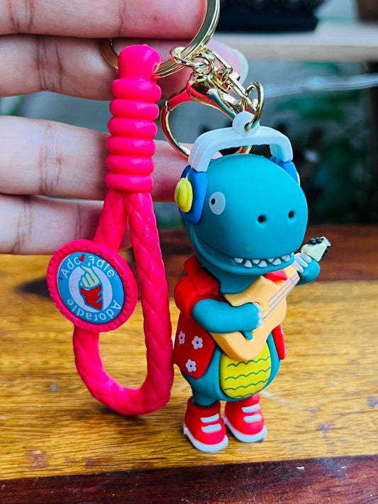 Dino-Themed Keychains