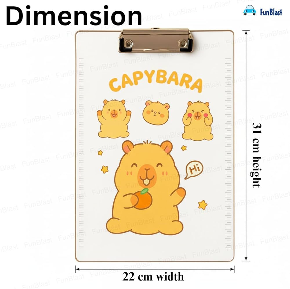 Cute Character Transparent Clipboard