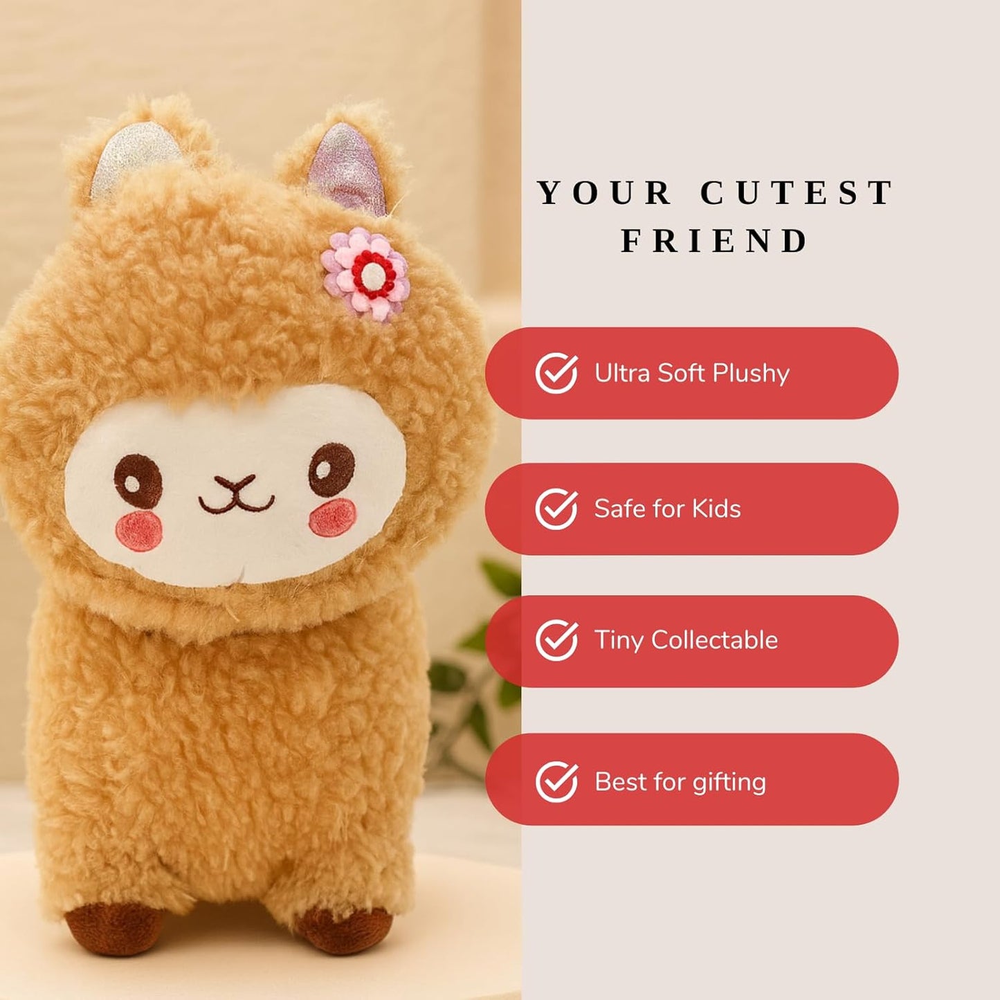 Alpaca Plush Soft Toy