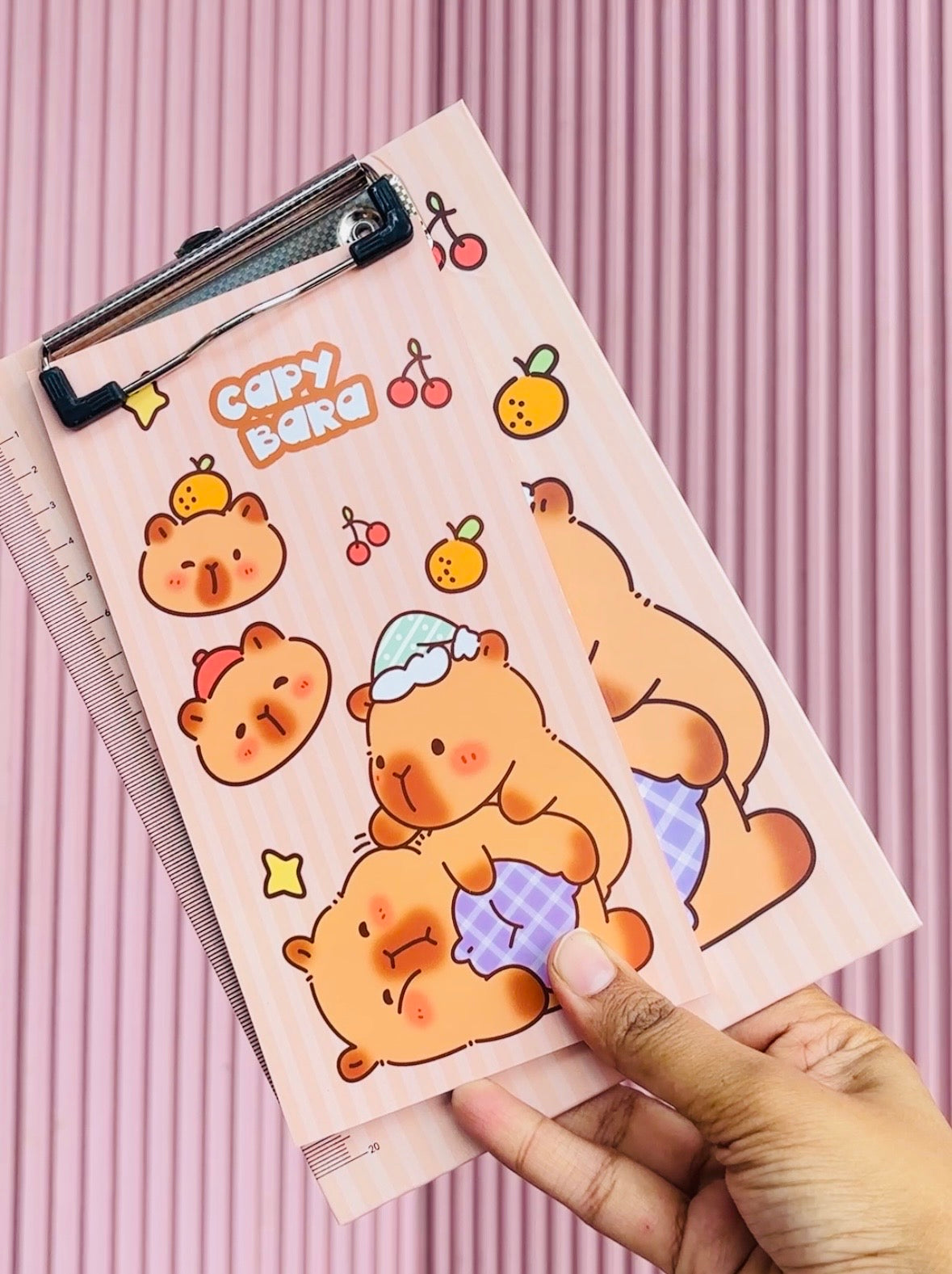 Capybara Clipboard With Diary