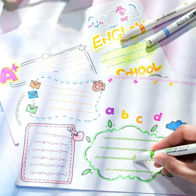 Linear Roller Colour Pens Highlighter