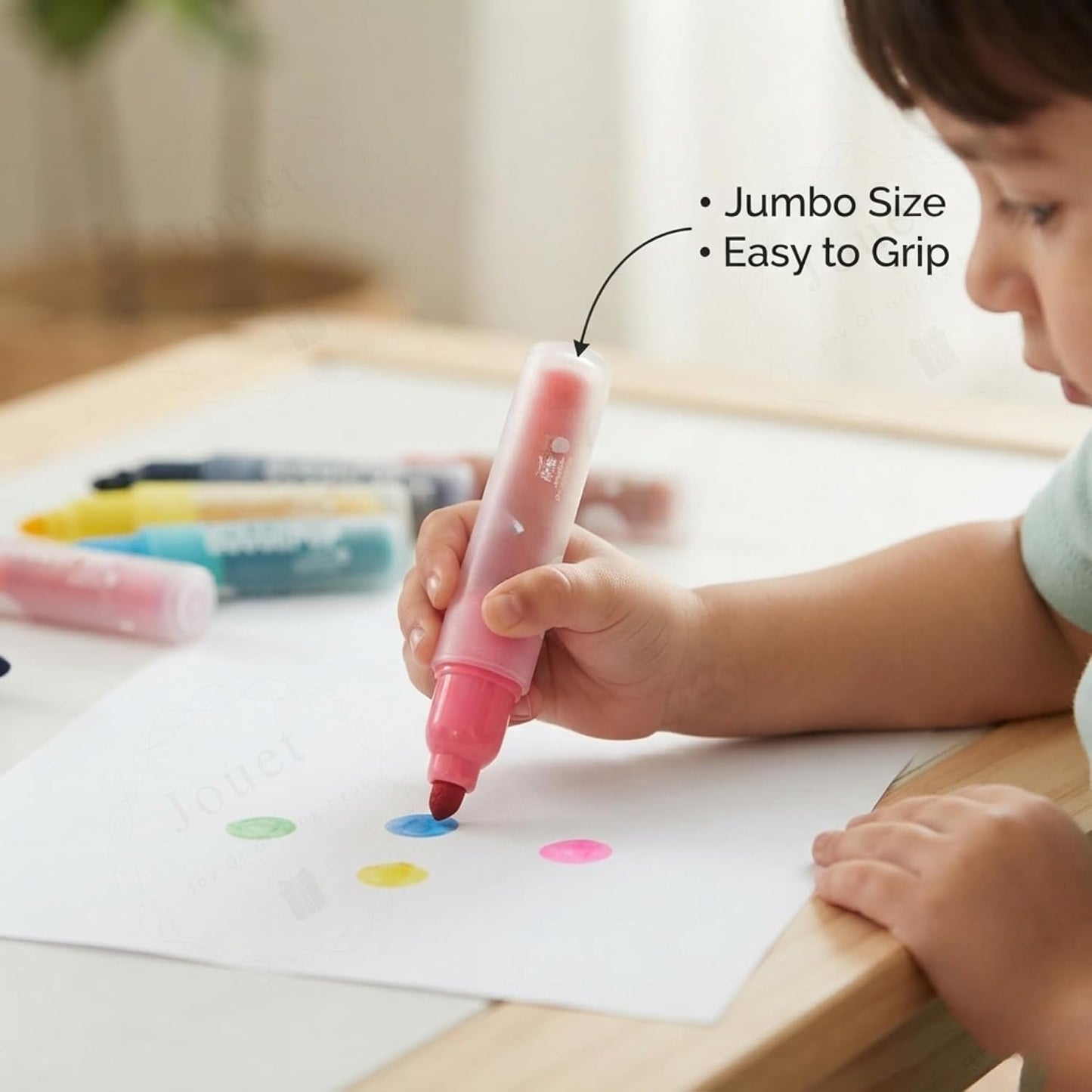 Bubblipop Washable Jumbo Colour Markers