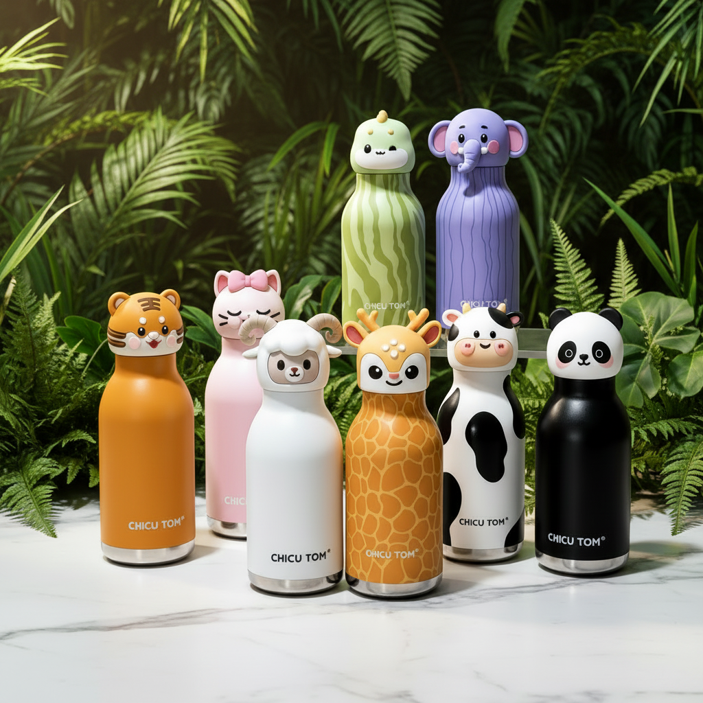 Kawaii Animal Bottle 480ml