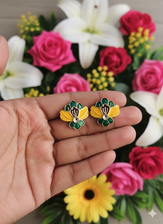 Meenakari Stud Earrings