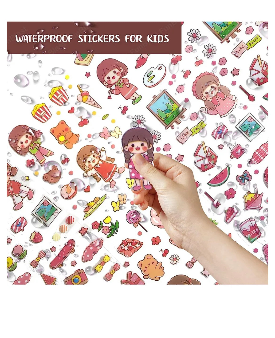 Kawaii Sticker Sheets ( Set of 20 sheets )