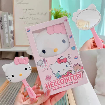 Hello Kitty Mirror With Comb