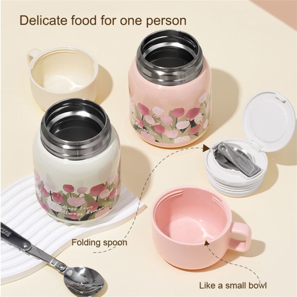 Tulip Food Jar With Spoon