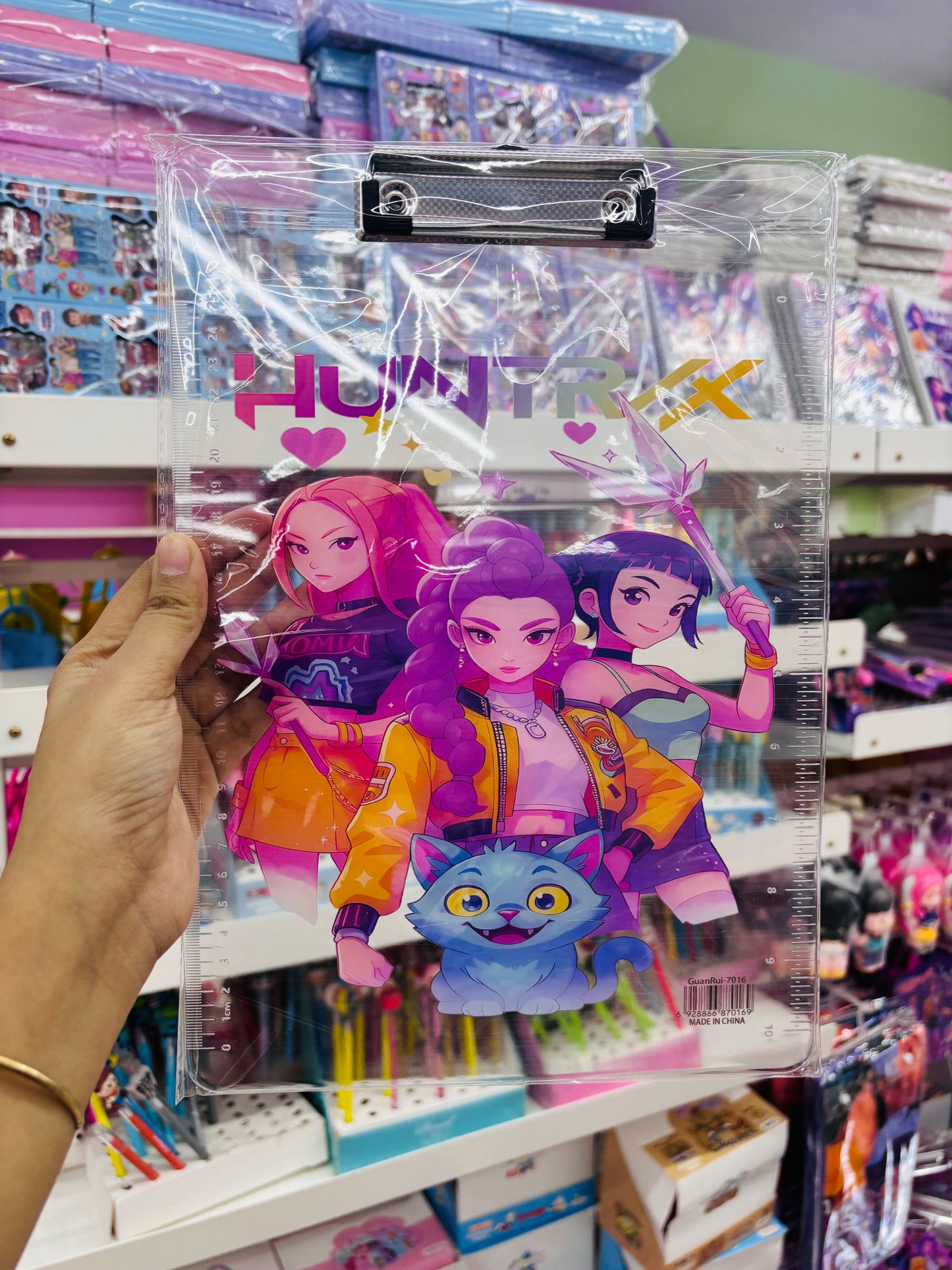 Cute Character Transparent Clipboard