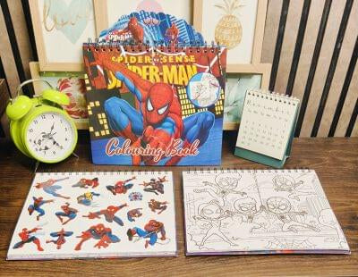 Coloring book with stickers