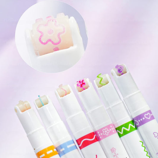 Linear Roller Colour Pens Highlighter