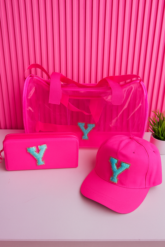 Customized Pink Neon Duffle Bag