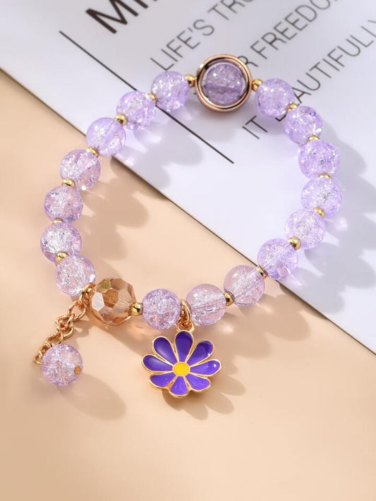 Floral Beaded Bracelet