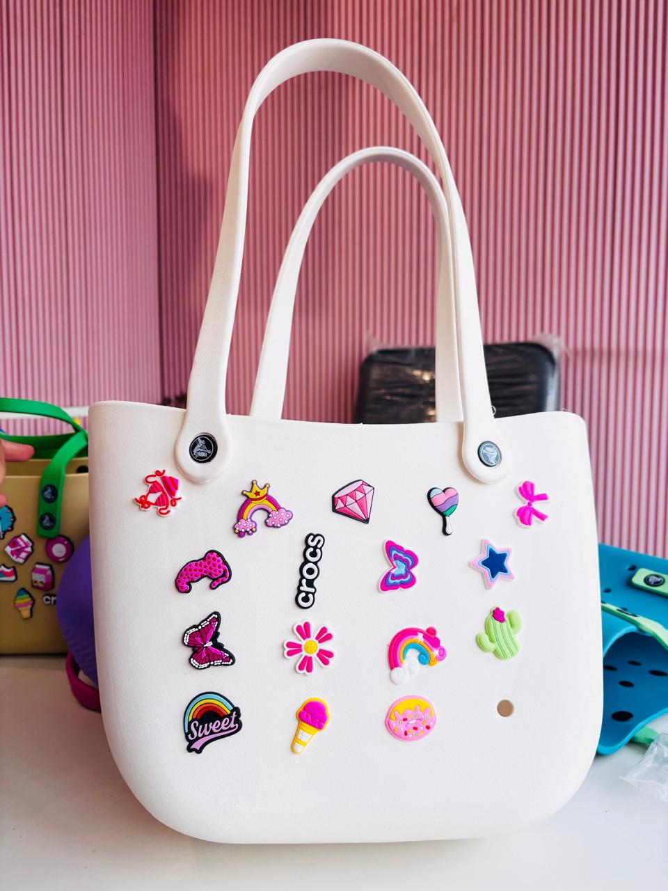 Sillicon Big Beach Bag With 17 Charms BG52