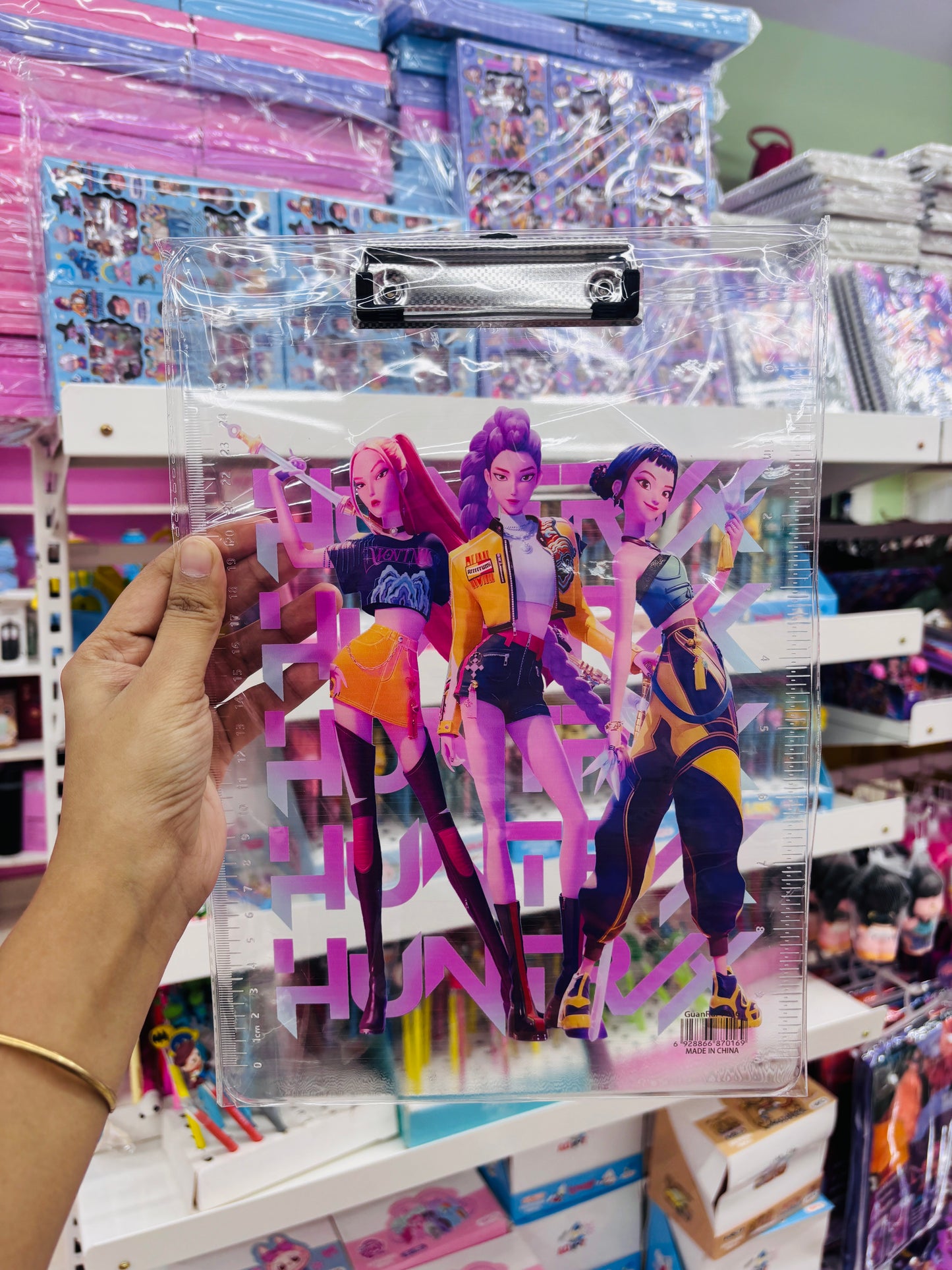 Cute Character Transparent Clipboard