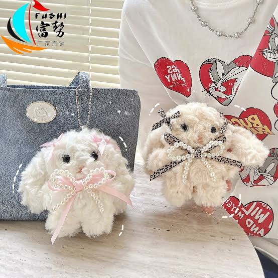 Bunny Doll Plush Keychain