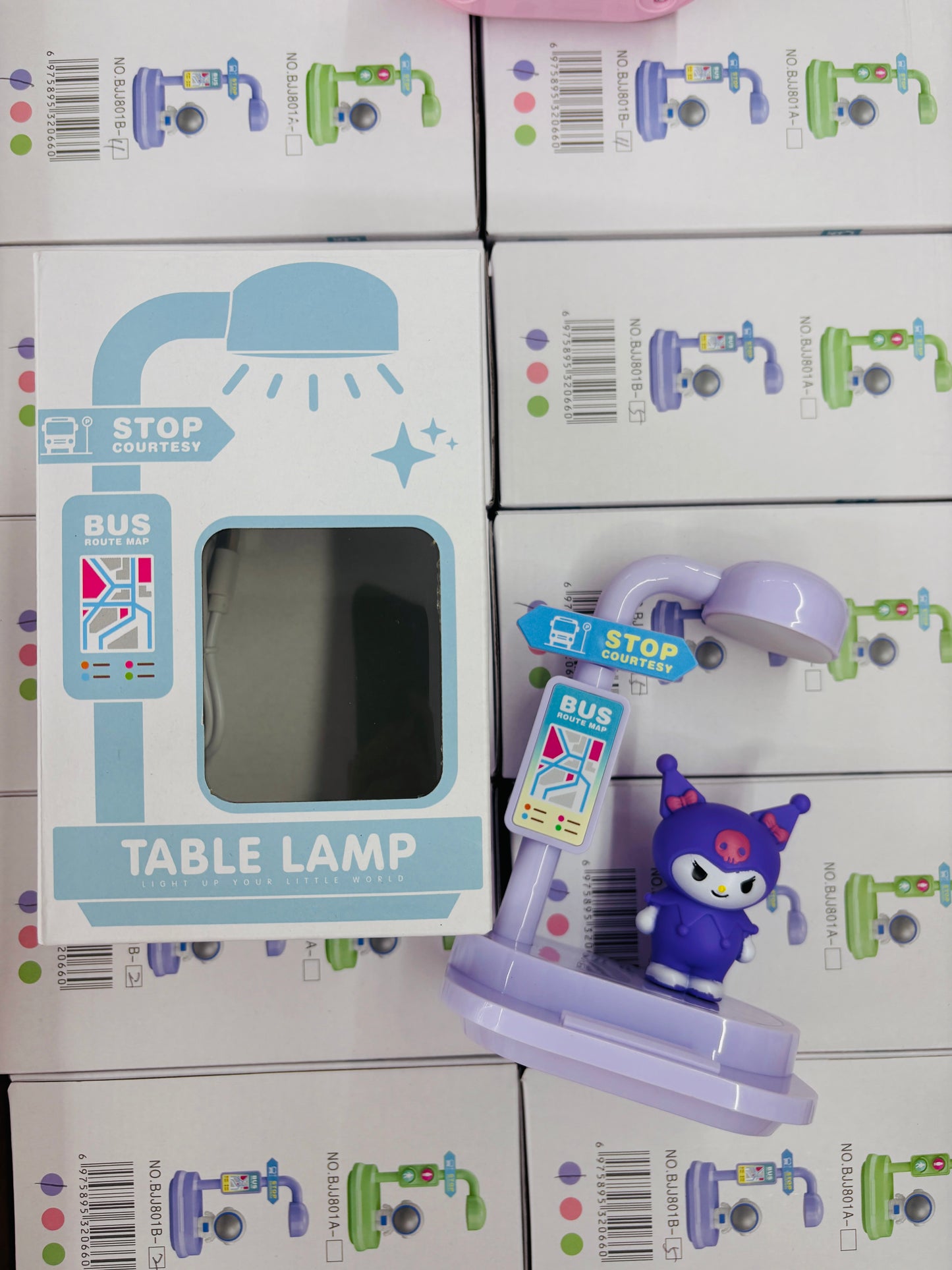 Cute Bus Stop Character Table Lamp