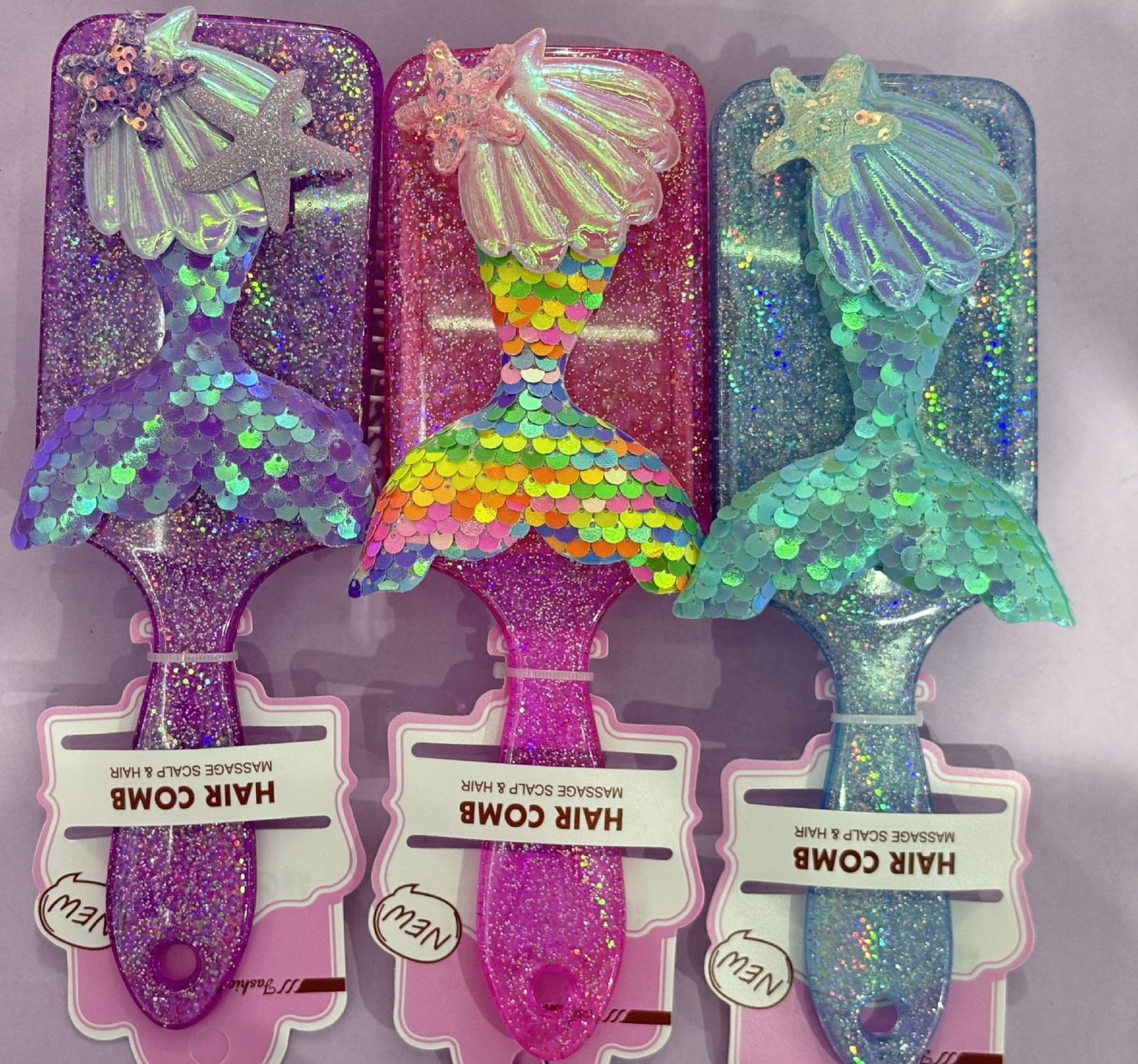 3D Glittery Hair Comb
