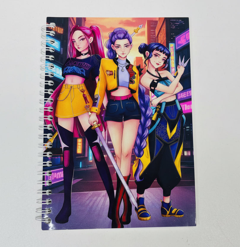 K Pop Demon Hunter Glossy Notebook