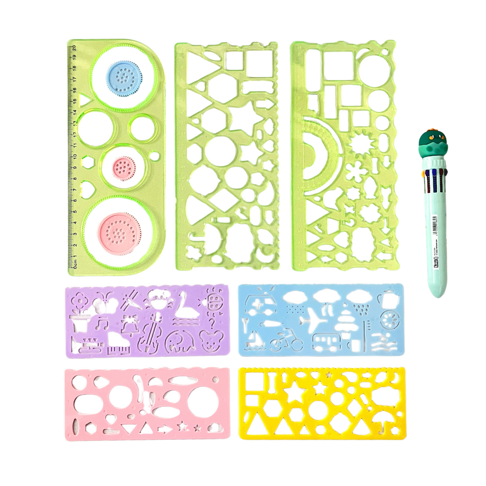 Kawaii Doodle Ruler Set