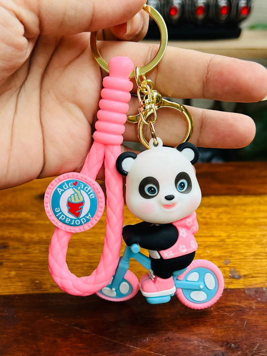 Panda-Themed Keychains