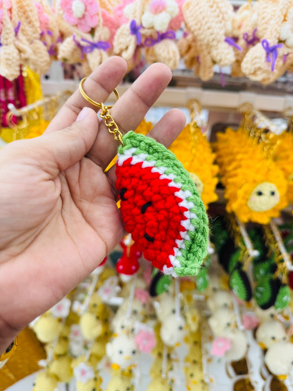 Cute Crochet Keychain