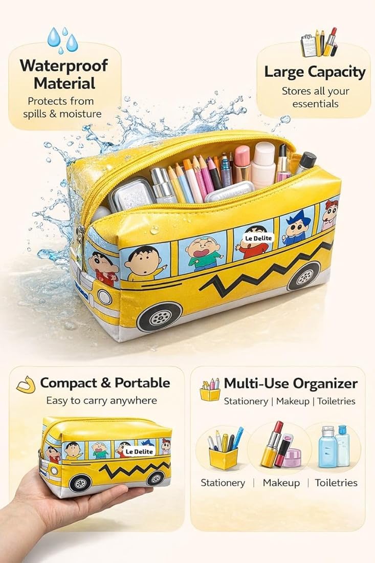 Bus Shape Pencil Pouch