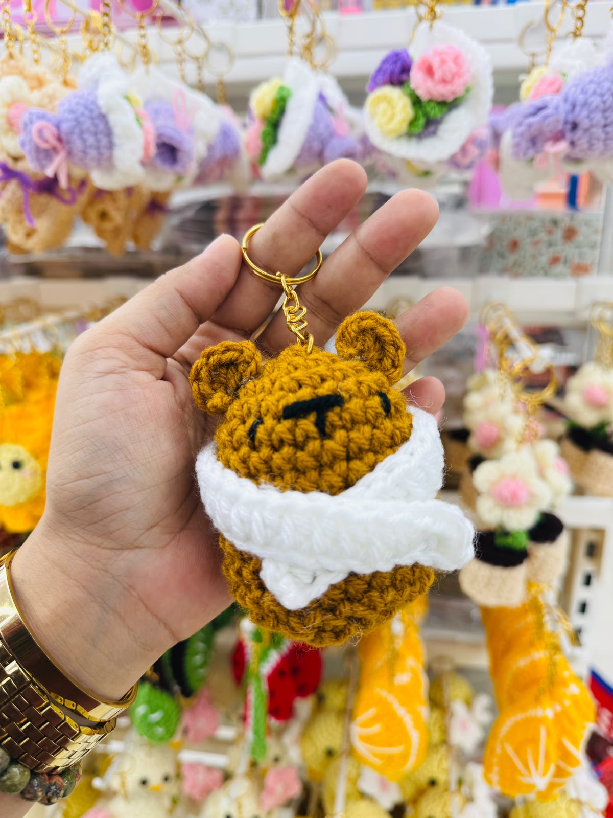 Cute Crochet Keychain