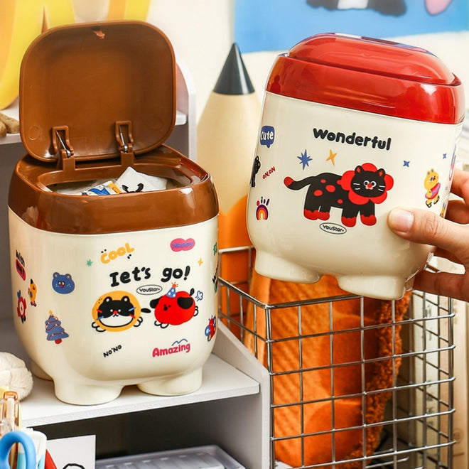 Kawaii Dustbin Trash Can