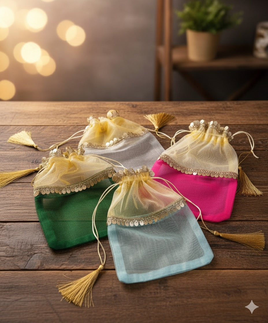 Multicolor Organza Gift Bag