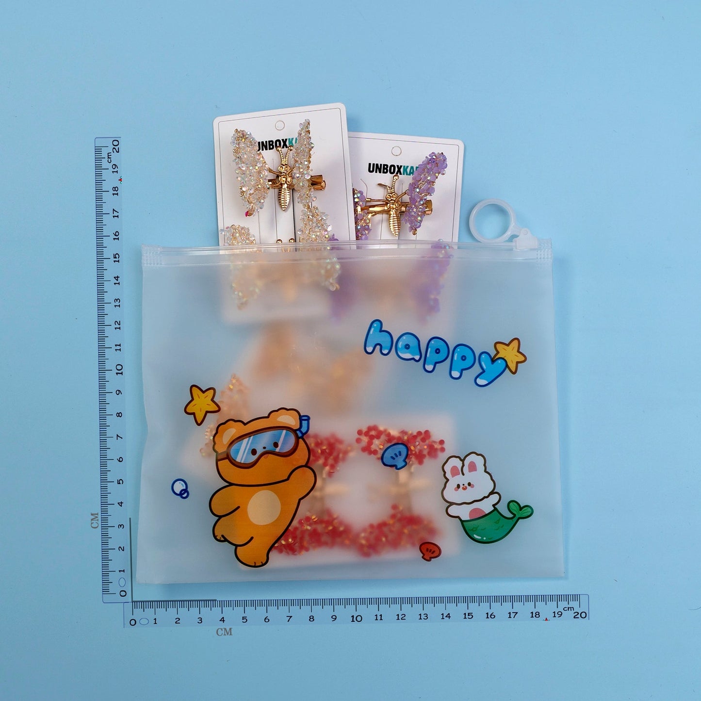 Stylish Transparent Zip Lock Pouch