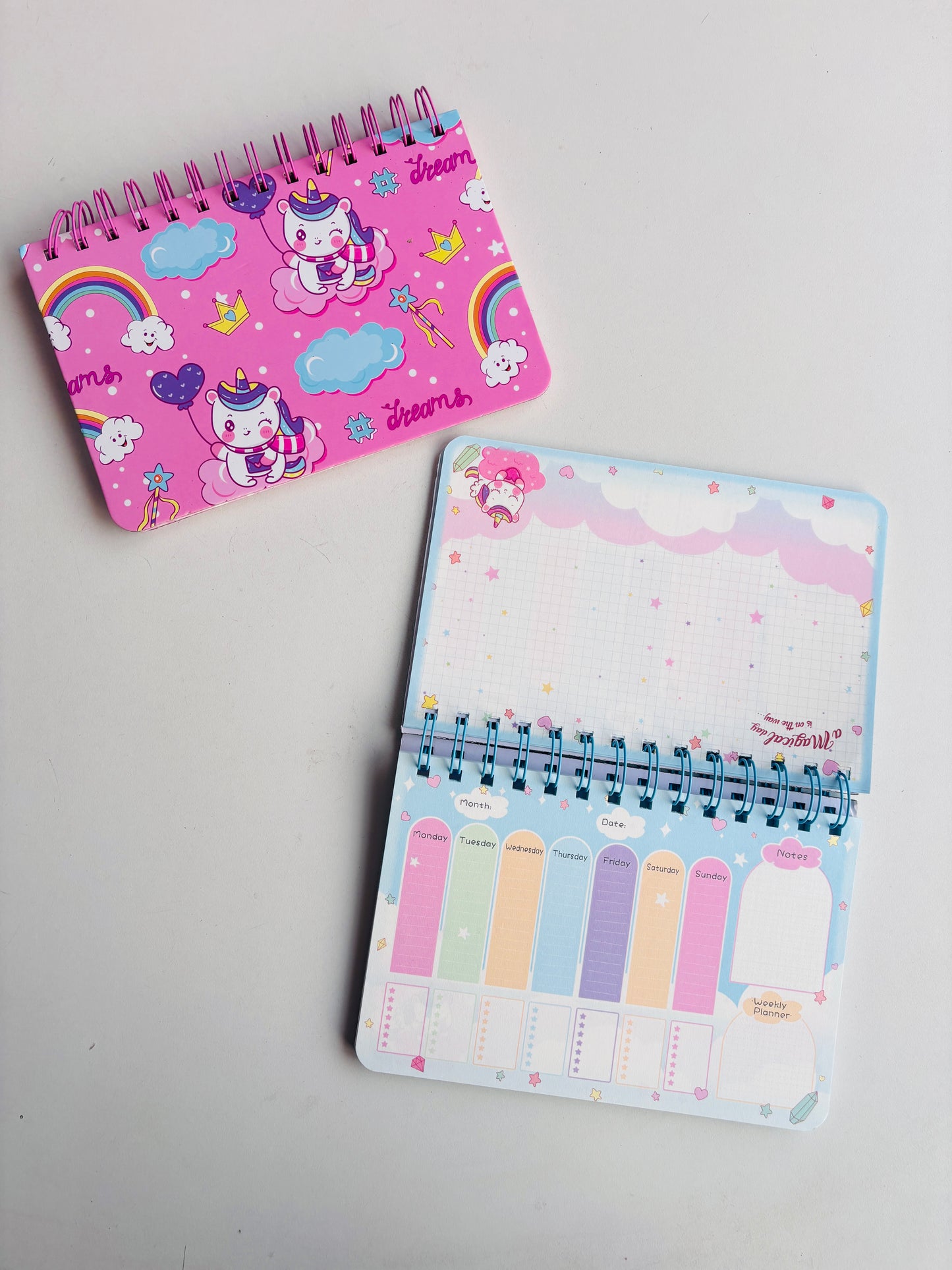 Unicorn Spiral Bound Weekly Planner