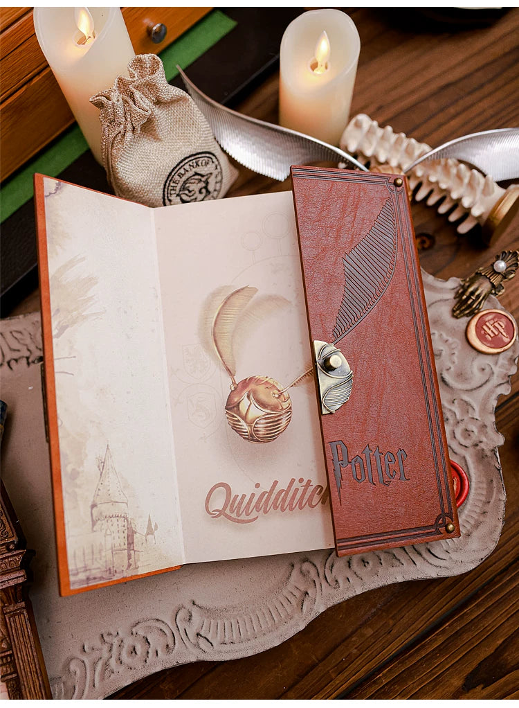 Harry Potter Premium Metal Lock Leather A5 Diary