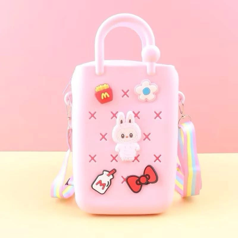 Labubu Sling Bag with Charms