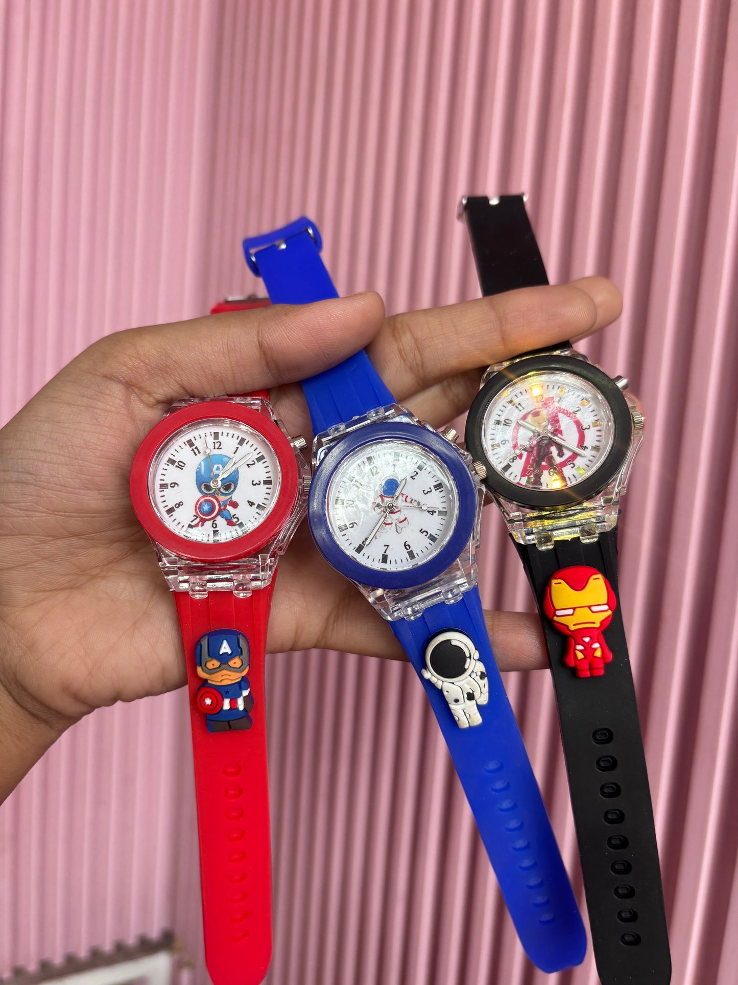 Character 3D Strap Light Watch