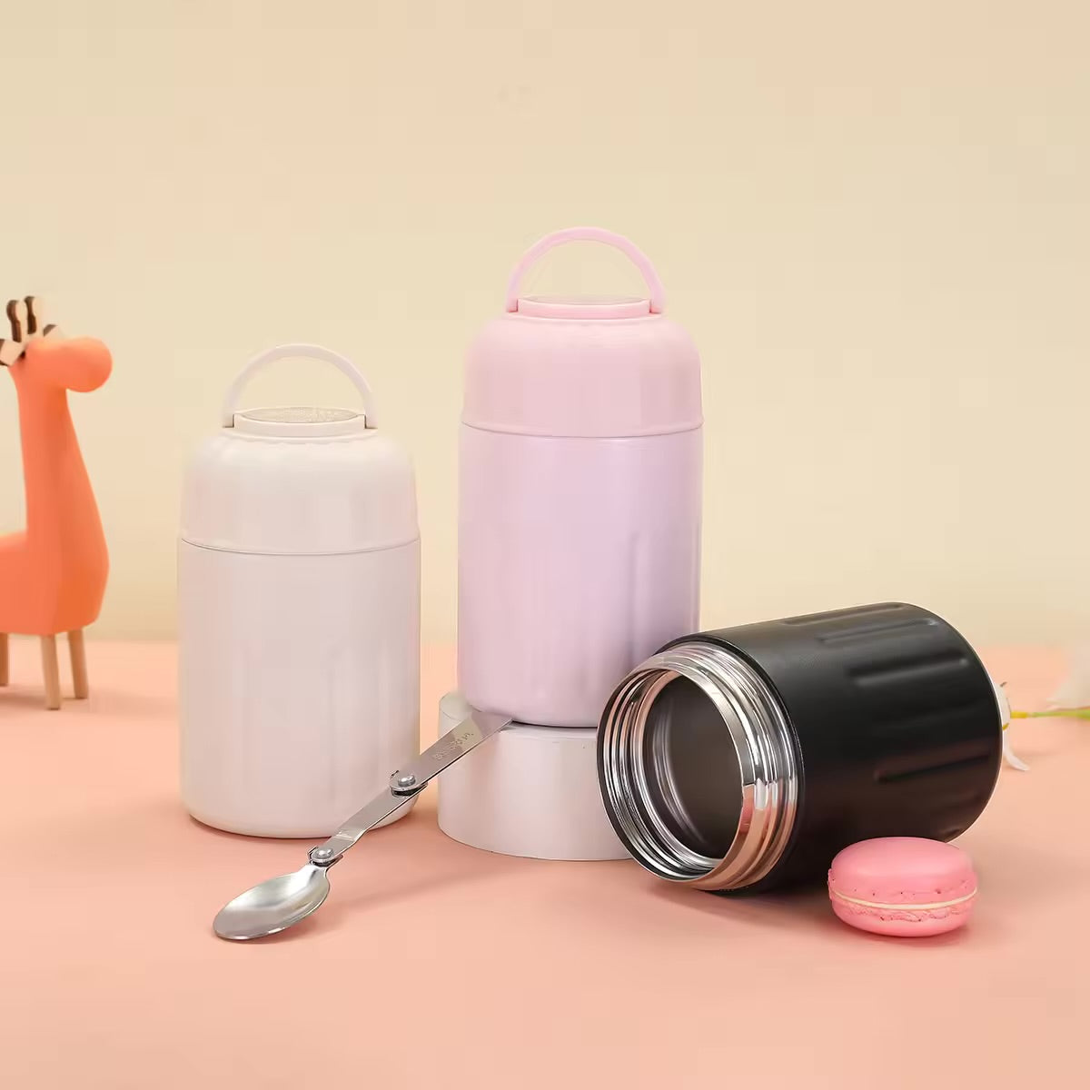 Premium Thermal Food Container with Steel Spoon
