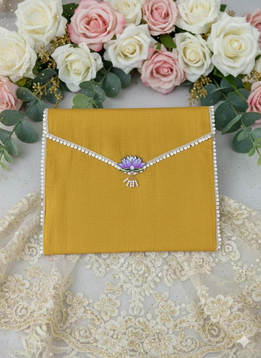 Pearl Lotus Shagun Pouch