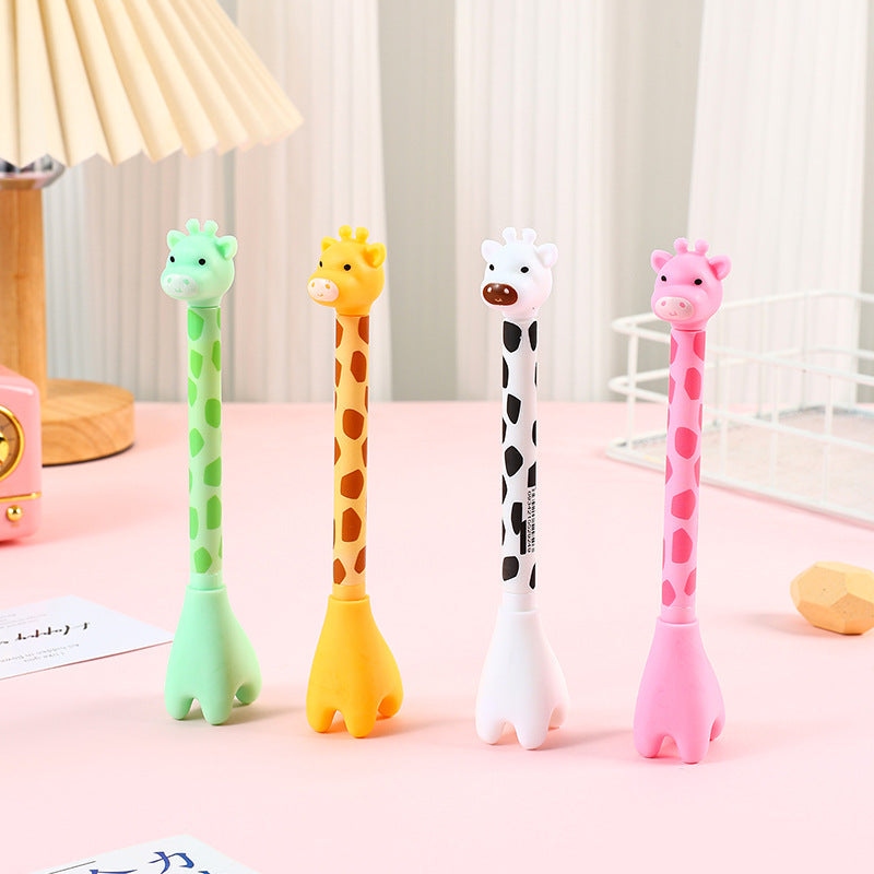 Giraffe Standing Neutral Pen | Stands on Your Desk