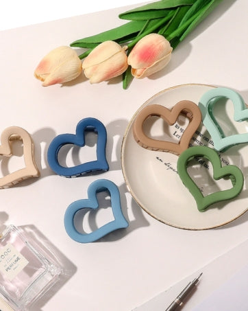 Heart Claw Clips ( Pack of 4 )