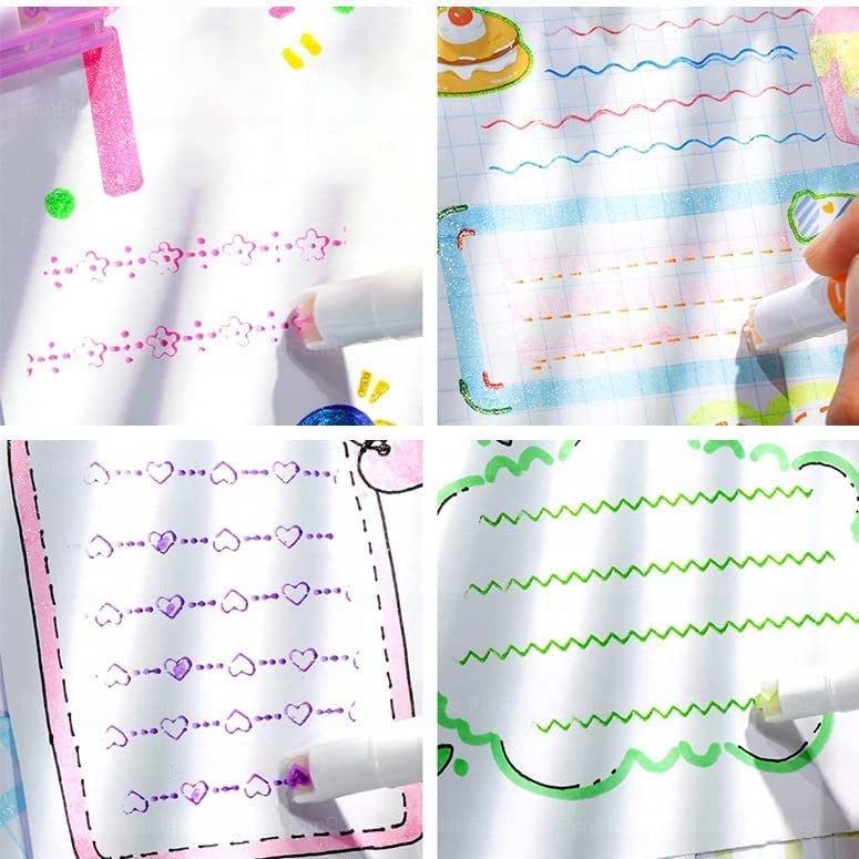 Linear Roller Colour Pens Highlighter