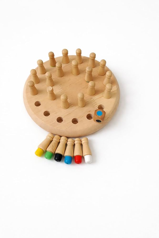 Wooden Memory Chess Game