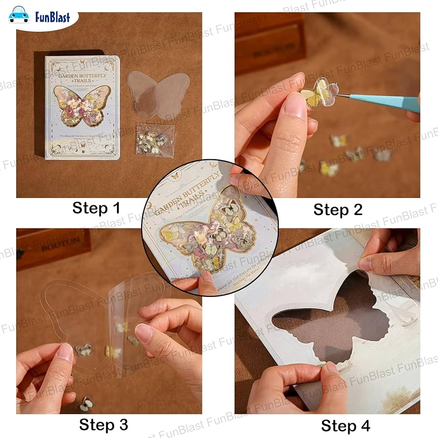 Butterfly Aesthetic Scrapbook Kit–146 Pcs